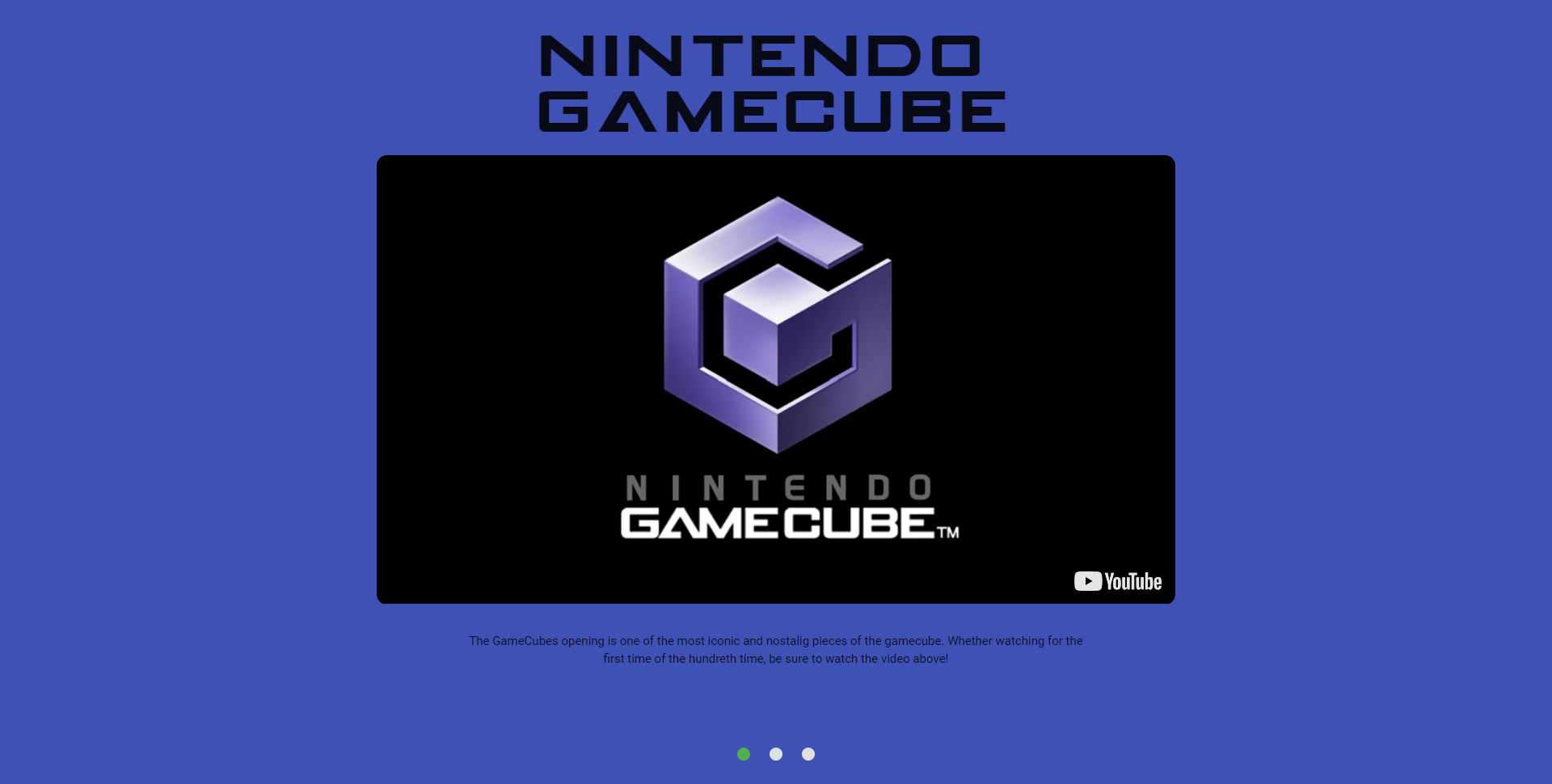 Gamecube Project